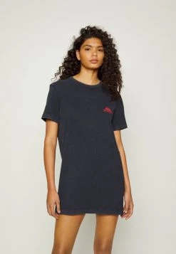 Flash Sale 🛒 Quiksilver STRANGER THINGS UPSIDE DOWN TEE 👗 DRESS - Jersey 👗 DRESS - Black 😉