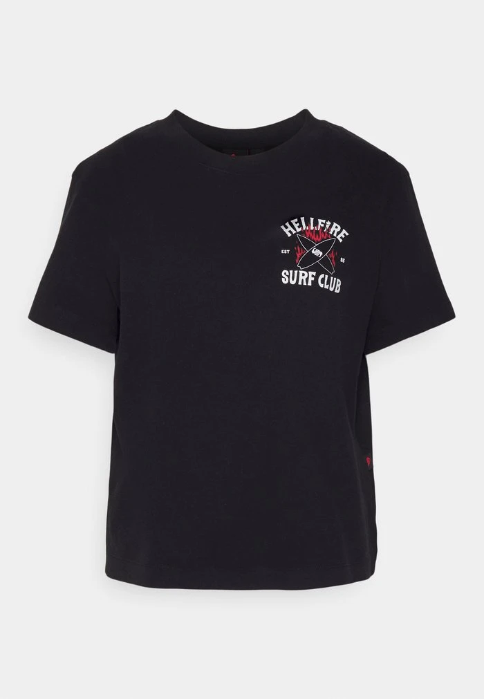 Buy π Quiksilver STRANGER THINGS 86 CROP TEE - Print T-shirt - Black π 7 Buy π Quiksilver STRANGER THINGS 86 CROP TEE - Print T-shirt - Black π - Image 5