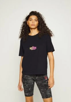 Best deal βοΈ Quiksilver STRANGER THINGS TEE - Print T-shirt - Black π