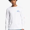 Best Sale 👏 Quiksilver OMNI - Long Sleeved Top - White 🥰 -Quiksilver shop 91112c277a714400bcc74d85698d611b