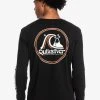 Hot Sale 🥰 Quiksilver ROLLING CIRCLE LS - Long Sleeved Top - Black 👍 -Quiksilver shop 94323c49fcc84723baad73bba27c1ec0