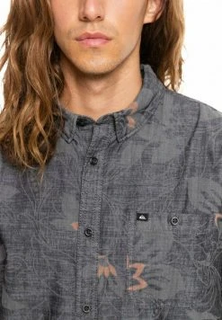 Deals 🤩 Quiksilver GROVELER - 👕 Shirt - Grey 🎁 -Quiksilver shop 995f62ac211b4968895de54b30009f98
