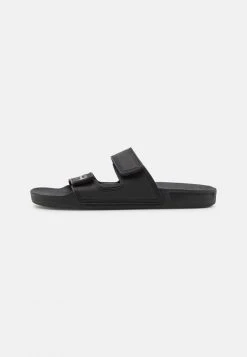 Flash Sale ⌛ Quiksilver RIVI - Pool Slides - Black/grey 😀