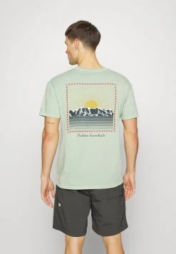 Cheap π Quiksilver MOUNTAIN RISE TEES - Print T-shirt - Frosty Green π