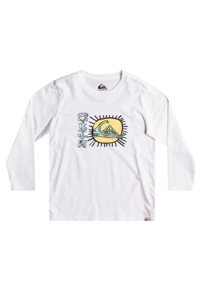 Flash Sale β Quiksilver CIRCLED BOY - Long Sleeved Top - White π 3 Flash Sale β Quiksilver CIRCLED BOY - Long Sleeved Top - White π