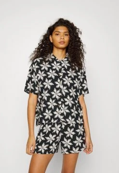 Best Sale 😍 Quiksilver STRANGER THINGS UPSIDE DOWN 👕 SHIRT - Button-down Blouse - Black 😍