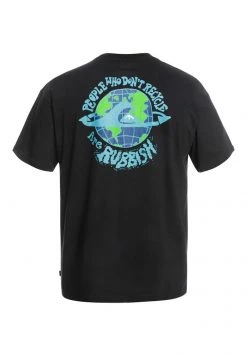 Hot Sale 💯 Quiksilver OCEAN MADE - Print T-shirt - Black 👏 -Quiksilver shop a110b81d994d4fd78beb85a550f2043e