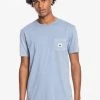 Cheapest 🌟 Quiksilver SUB MISSION - Basic T-shirt - Faded Denim ✨