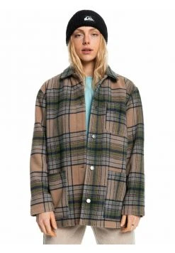 Coupon 🥰 Quiksilver Short 🧥 Coat - Beige ⭐