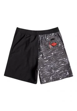 Outlet 😍 Quiksilver STRANGER THINGS 1986 VOLLEY - Swimming Shorts - The Upside Down Black 👏 -Quiksilver shop a96b61e431074f929dddd0c4a4ec4014