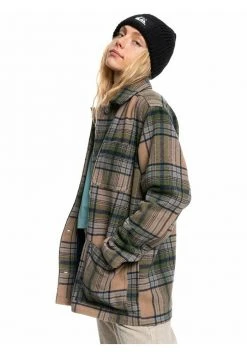 Coupon 🥰 Quiksilver Short 🧥 Coat - Beige ⭐ -Quiksilver shop adc5b0cddd7c4ef8b322c106c80baca6