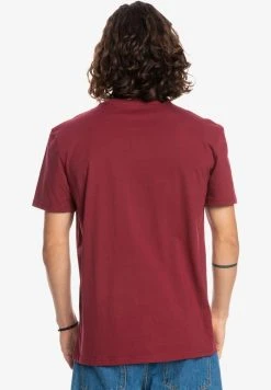 Flash Sale 💯 Quiksilver SCRIPT - Print T-shirt - Ruby Wine 👏 -Quiksilver shop ae0be0ec024946e4a2ffbe5734047162