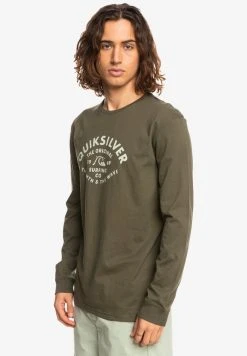 Outlet 👏 Quiksilver SCRIPT TALK - Long Sleeved Top - Grape Leaf 😉 -Quiksilver shop ae7d7155f02247d7be151c33c50a6ee2