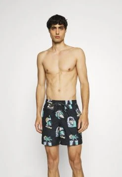 Best Sale ⌛ Quiksilver ISLAND - Swimming Shorts - Black 👏