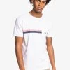 Best Sale 🌟 Quiksilver STRIPED FLOW SS - Print T-shirt - White 🤩 -Quiksilver shop b5af419d9851441681e1ef70e8cfa914