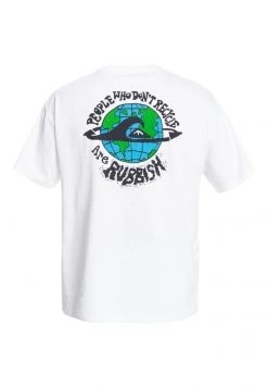 Flash Sale 🤩 Quiksilver OCEAN MADE - Print T-shirt - White 🥰 -Quiksilver shop b7dd8d1e0f82433a884a153200dd87a6