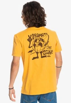 Buy ✨ Quiksilver HIDDEN MESSAGE - Print T-shirt - Golden Rod ⌛
