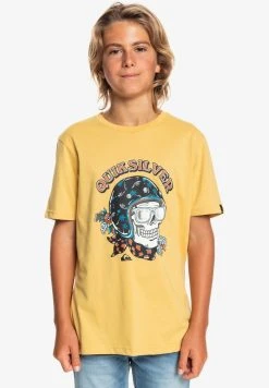 Cheapest ✨ Quiksilver SKULL TROOPER SS YTH - Print T-shirt - Rattan ⭐