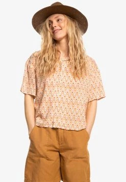 Best deal 🛒 Quiksilver SUNNY RIDE - Button-down Blouse - Cosmic Ripples Bleached Mauve 🎁