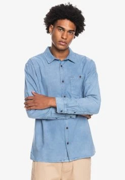 Cheapest π Quiksilver BOLAM LANGÄRMLIGES - π Shirt - Faded Denim π