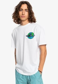 Flash Sale 🤩 Quiksilver OCEAN MADE - Print T-shirt - White 🥰 -Quiksilver shop c3cec351099f41c2b8fe7deb56d31373