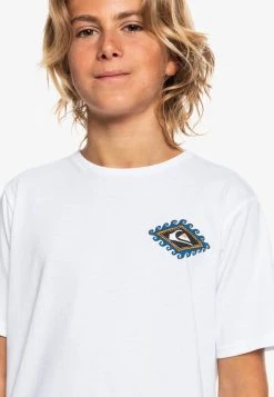 Discount ❤️ Quiksilver MYTHIC LIMITS MANCHES COURTES - Print T-shirt - White ✨ -Quiksilver shop c4b09b2603ed4b0e8762771d7d6c0815