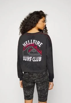 Wholesale 🎁 Quiksilver STRANGER THINGS 86 OVERSIZED - Long Sleeved Top - Black 😉 -Quiksilver shop c58db356920e46359947ae3685422e09
