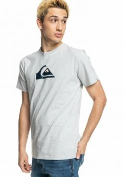 Deals π₯° Quiksilver COMP LOGO - Print T-shirt - Athletic Heather π€©