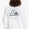 Best deal ✔️ Quiksilver ROLLING CIRCLE LS - Long Sleeved Top - White 👍 -Quiksilver shop caa4df1f81fa4e87b2f47815be5e0189