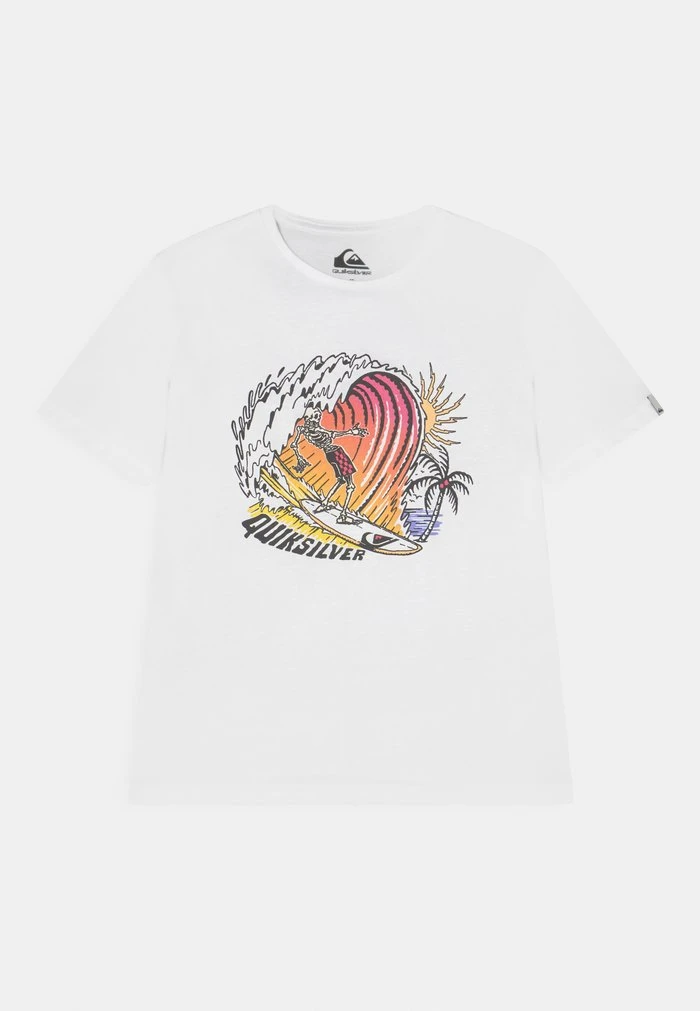 Discount π Quiksilver THE BARREL - Print T-shirt - White β€οΈ 3 Discount π Quiksilver THE BARREL - Print T-shirt - White β€οΈ