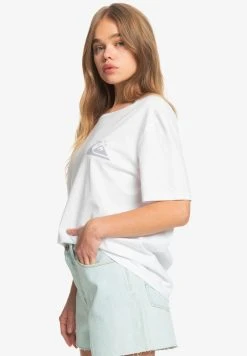 Best Sale 👍 Quiksilver STANDARD - Print T-shirt - White 🎁 -Quiksilver shop cddce4ee6fde41a8b5bcf2d7ce9292ce