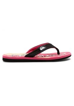 Best Pirce 😉 Quiksilver MOLOKAI LAYBACK - T-bar 🩴 Sandals - Black Orange 🥰 -Quiksilver shop d0415a18a3c247edb1e78270f7556470