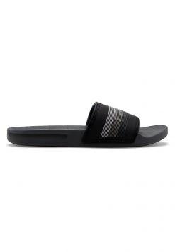 Brand new 🎉 Quiksilver RIVI WORDMARK - Pool Slides - Black Grey Grey 😉 -Quiksilver shop d088a4d7a01b4694a2cca5475cebdb29
