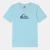 New 🌟 Quiksilver COMP LOGO - Print T-shirt - Iced Aqua ❤️ -Quiksilver shop d0f87c9b16e742149cb7eeb2d2bfeb03
