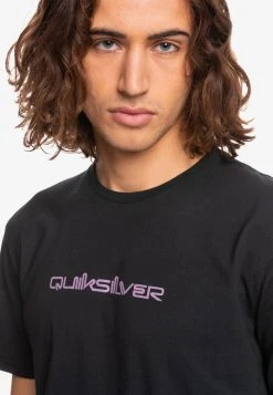 Best Pirce 💯 Quiksilver OMNI FONT - Print T-shirt - Black 😉 -Quiksilver shop d486f720163c410e8938d104c97be769