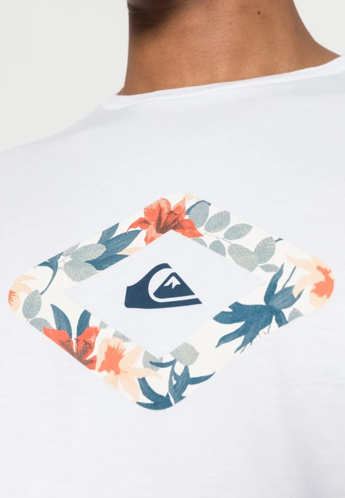 Promo π Quiksilver LET IT RIDE - Print T-shirt - White π 7 Promo π Quiksilver LET IT RIDE - Print T-shirt - White π - Image 5