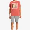 Flash Sale ✔️ Quiksilver SQUARE BUBBLE SS YTH - Print T-shirt - Burnt Ochre 💯 -Quiksilver shop d63b02757d7347dd9d4f509a302bc53a
