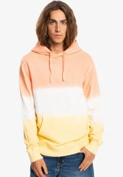 Best Pirce 😉 Quiksilver OMBRE DYE HOOD - Hoodie - Peach Pink Ombre Dye 👍