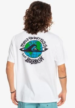 Flash Sale 🤩 Quiksilver OCEAN MADE - Print T-shirt - White 🥰