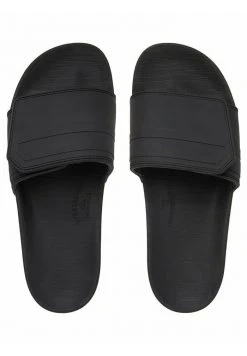 Best deal 🛒 Quiksilver RIVI SLIDE ADJUST - Pool Slides - Black/grey/black ✔️ -Quiksilver shop d993b35737f4435f98c172c23f824871