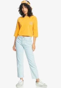 Coupon 😀 Quiksilver Print T-shirt - Saffron 🔥 -Quiksilver shop dd821fe8b25d47ad8a048caacf55ca82