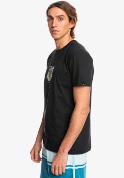 Cheapest 😍 Quiksilver ACTION REPLAY - Print T-shirt - Black 🥰 -Quiksilver shop e1e36e175a9f4c588fe3e61b3ecbc34c