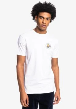 Coupon 🌟 Quiksilver OUTTA ROAD SS - Print T-shirt - White 👏 -Quiksilver shop e41b14b17d9a457fa472bf4babb44735