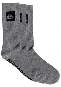 Best reviews of 🤩 Quiksilver 3 PACK - 🧦 Socks - Light Grey Heather 🥰