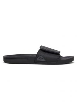 Best deal 🛒 Quiksilver RIVI SLIDE ADJUST - Pool Slides - Black/grey/black ✔️