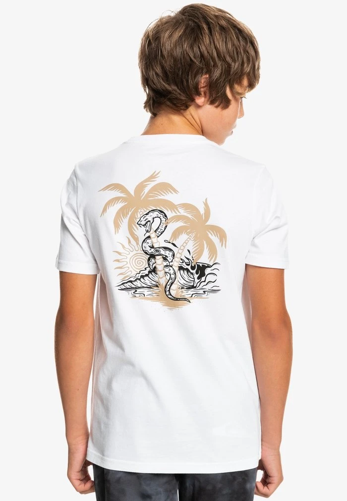 Best Sale π Quiksilver Print T-shirt - White π₯ 4 Best Sale π Quiksilver Print T-shirt - White π₯ - Image 2