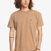 Budget 🛒 Quiksilver ESSENTIALS - Basic T-shirt - Tannin ⌛ -Quiksilver shop f1212e17017d4371aeebf44ad0e48500