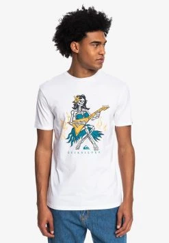 Brand new π Quiksilver HOT MOTION SS - Print T-shirt - White π―