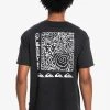 New 🥰 Quiksilver QUIK SPIRAL - Print T-shirt - Black ⭐ -Quiksilver shop f41841ab1aed400db1b5df8f93c6b651