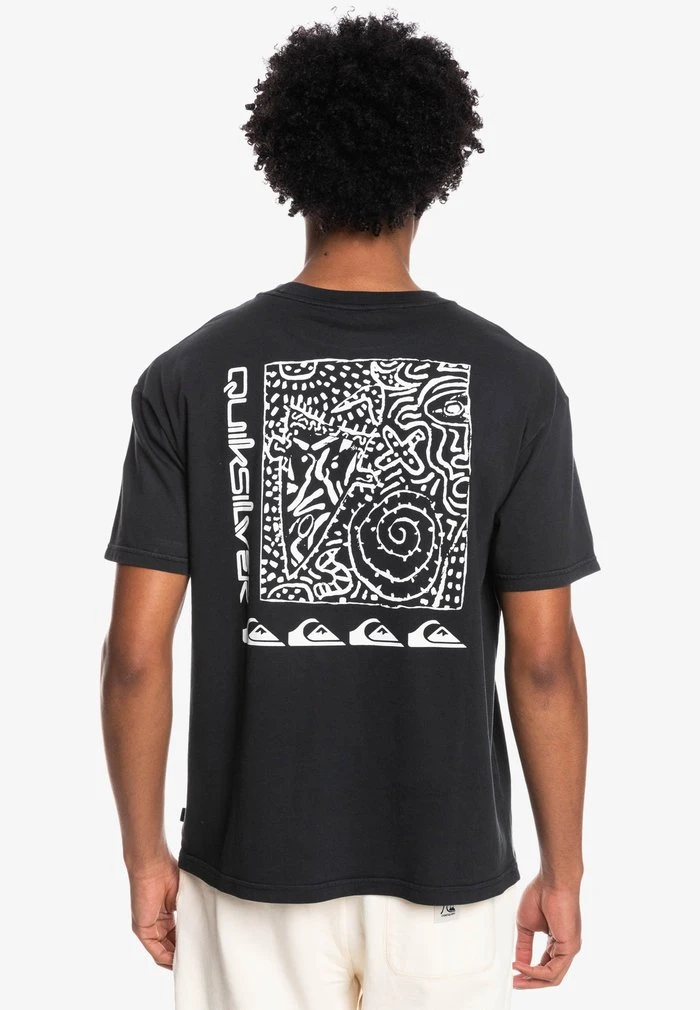 New π₯° Quiksilver QUIK SPIRAL - Print T-shirt - Black β 3 New π₯° Quiksilver QUIK SPIRAL - Print T-shirt - Black β